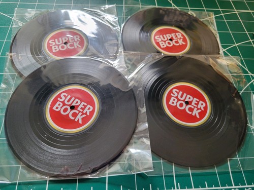 Rare super bock beer mat - super,