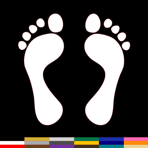 Foot sticker pick size color - pick,