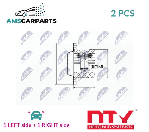 Driveshaft joint kit pair - driveshaft, cv