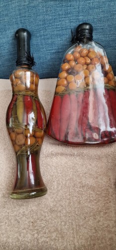 Vintage oil vinegar - oil/vinegar, filled