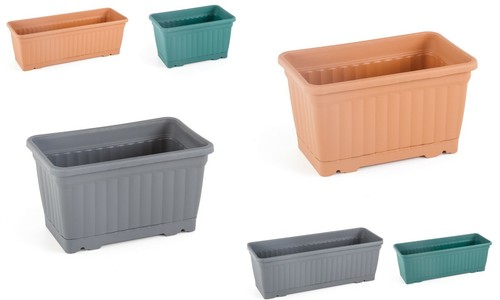 Trough plant pot long - 2x,