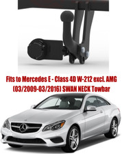Swan Neck Tow Bar For MERCEDES E-Class W212 4D (2009-2016) & NO ELECTRICS - M117