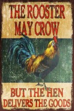 Rooster and Hen Eggs Funny