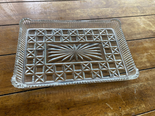Glass dressing vanity tray - vanity,