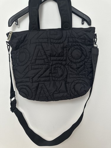 Kangol black quilted logo - black, tote