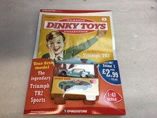 Dinky Toys Collection Magazine Issue No1 With Triumph TR2 Sports Car Model