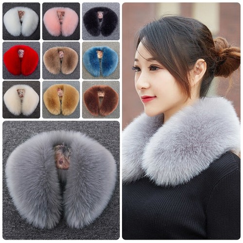Solid color plush collar - solid, scarf