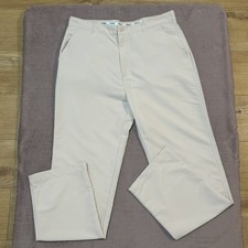 Ping Collection Golf Trousers  W36 L33 Mens Cream Straight Pockets Stretch