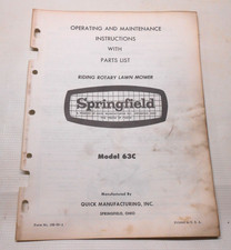 Vintage Springfield Lawn Mower