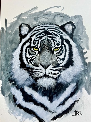 White tiger ooak original - ooak,