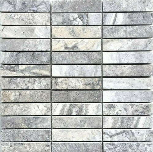 Silver 1x4 honed - silver, edge