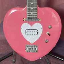 Top Pink Heart-Shaped Electric Guitar Daisy Rock Heartbreaker Humbucker Pickups
