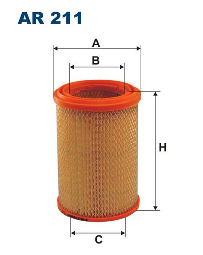 Fits filtron 211 - air, filter