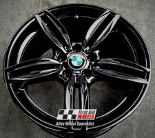 R379BG Swap BMW 5 6 SERIES 4X 19" GENUINE STYLE 351M GLOSS BLACK ALLOY WHEELS