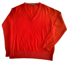 AQUASCUTUM Men's Red Pure Wool