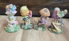 Set Of 4 Resin Mushroom Fairy
