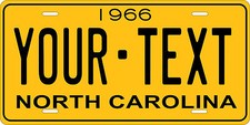North carolina 1966 - 1966, license