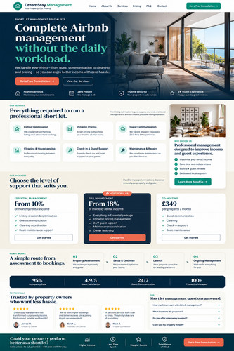 Airbnb management website - airbnb,