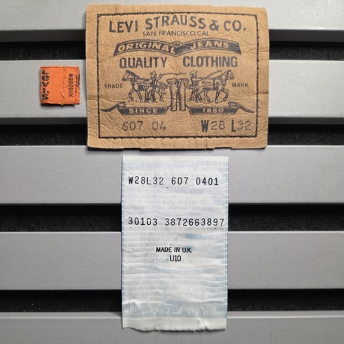 Vintage levi 607 orange tab - orange,