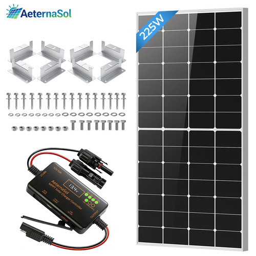 Aeternasol 225watt solar panel - aeternasol,