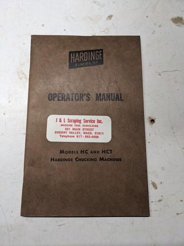 Hardinge operator service - operator,