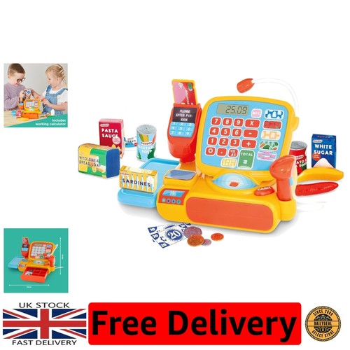 Interactive toy cash register - cash,