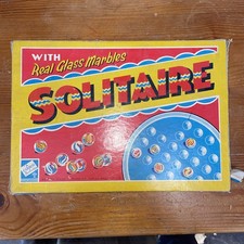 Vintage Solitaire Game Glass
