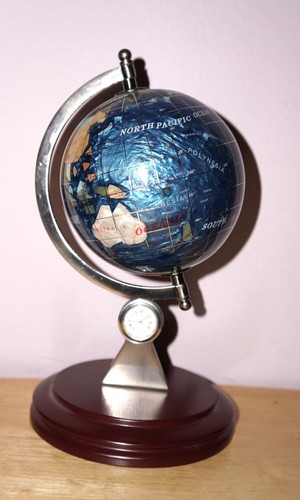 Desktop gemstone inlay world - inlay,