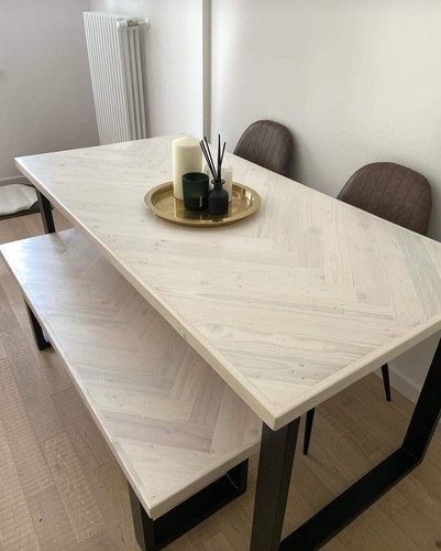 Reclaimed wood table made - reclaimed, to