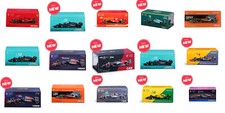 Bburago Formula 1 Race Cars Mclaren Mercedes Red Bull 1:43 Model w/ Helmet Boxed