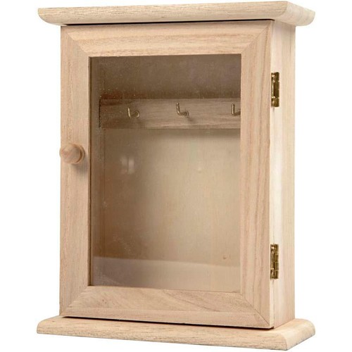 Wooden key hanging cabinet - wooden,