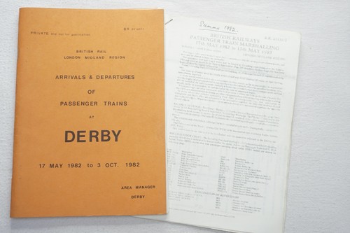 1982 derby arrivals departures - derby,