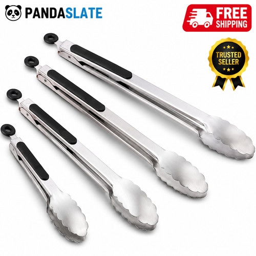 Long bbq tongs - long, handle
