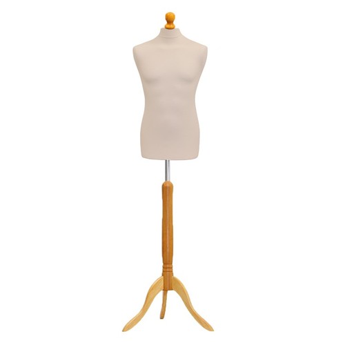 Male cream tailors mannequin - male,