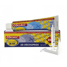 Collall - Transparent Drying Silicone Glue Kit - 80ml Tube - 3D Decoupage
