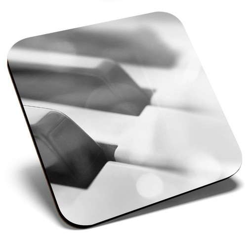 Square single coaster - coaster, bw