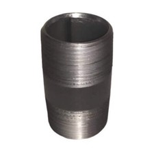 Black mild steel - steel, nipple