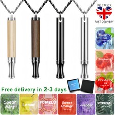 Stop Smoking Quit Vaping Breathing Necklace Stress Anxiety Relief Necklaces NEW
