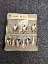 Arthur Price Boxed Set of 6 Dubarry Silver Plated Coffee Spoons 