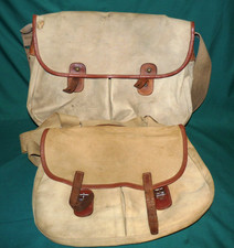 2 vintage Brady canvas leather