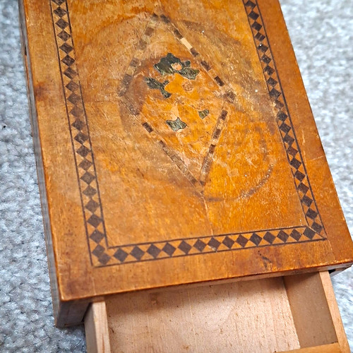Vintage wooden puzzle box - puzzle,