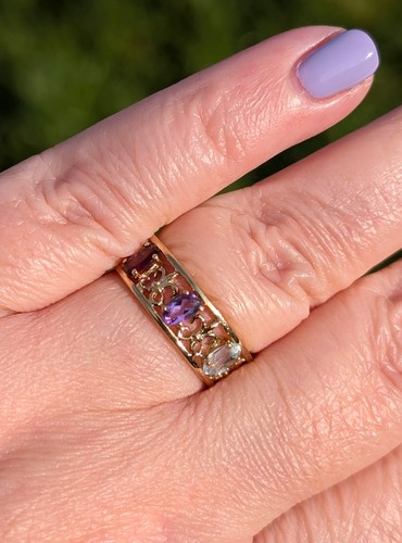 Contemporary multi gem band - gem,