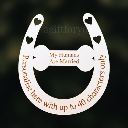 Personalised wooden dog - wooden, bone