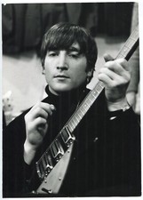 John Lennon Rickenbacker - 1960's - Vintage Gelatin Silver Print - The Beatles