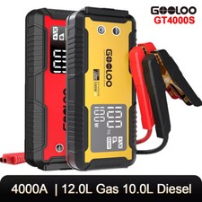 GOOLOO GT4000S Jump Starter 4000A 2-Way Fast Charging, Car Battery Pack Charger.