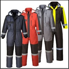 Portwest Winter Coverall - Winter Waterproof Padded Quilted -  Tunnel Suit S585