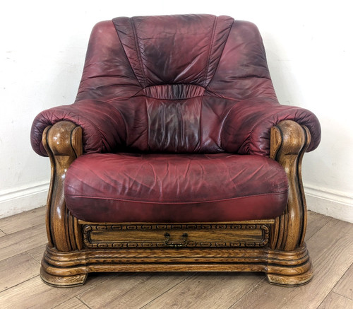Armchair vintage burgundy - armchair,