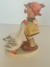 Goebel Hummel 47 3/0 Goose Girl TMK5 W. Germany 1970s – Girl with Geese 12cm