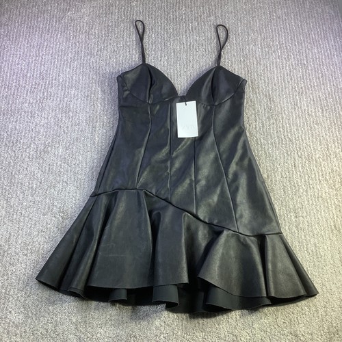 Zara black faux leather - black,