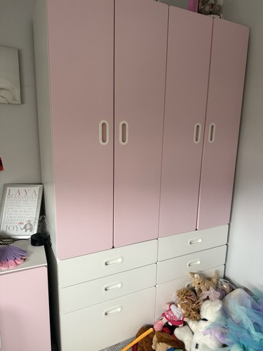Ikea pink white nursery - pink,